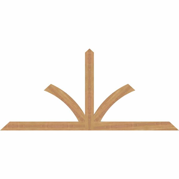 Ekena Millwork Richland Timber Gable Bracket, Western Red Cedar, 72"W x 33"H x 1 1/2"D x 3 1/2"F, 11/12 Pitch GBW072X33X0204RIC00SWR - main
